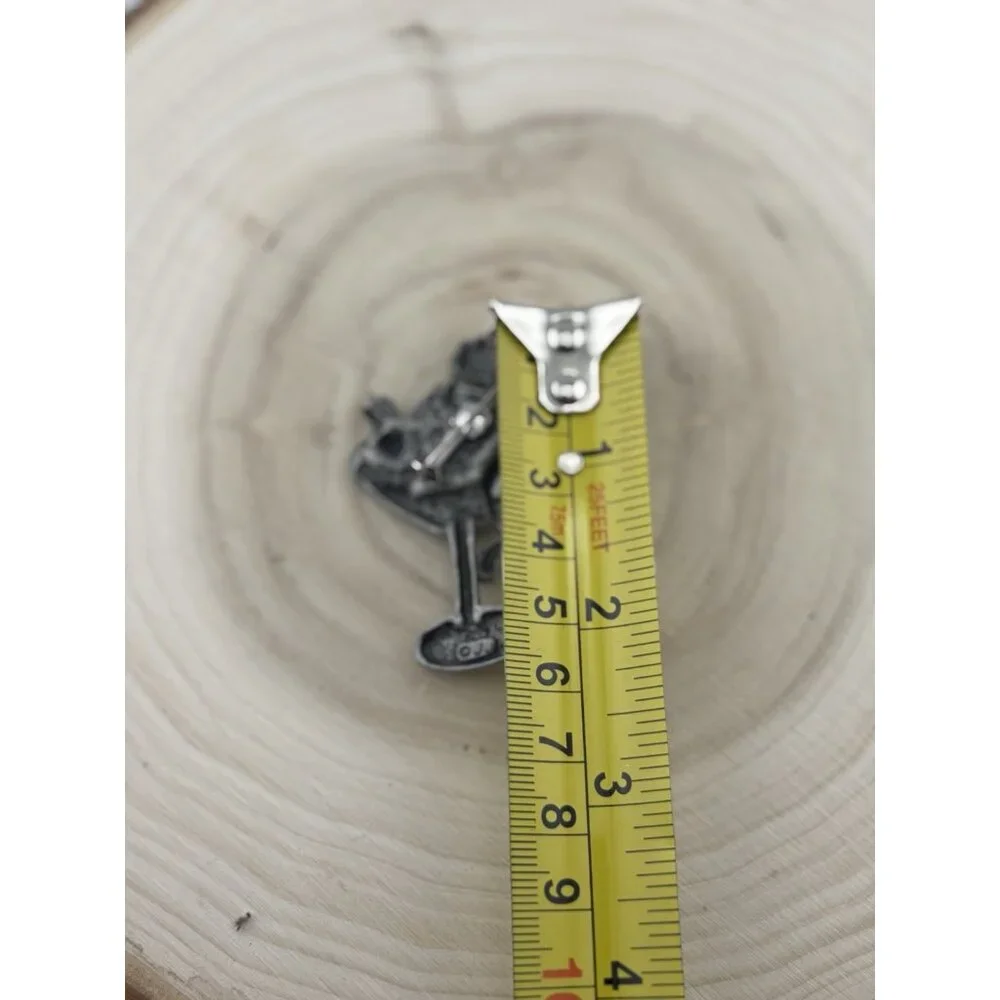 "JJ" Jonette Jewelry 'FROG Drinking Martini' Pin ~ It's 5 pm somewhere! - Picture 3 of 3